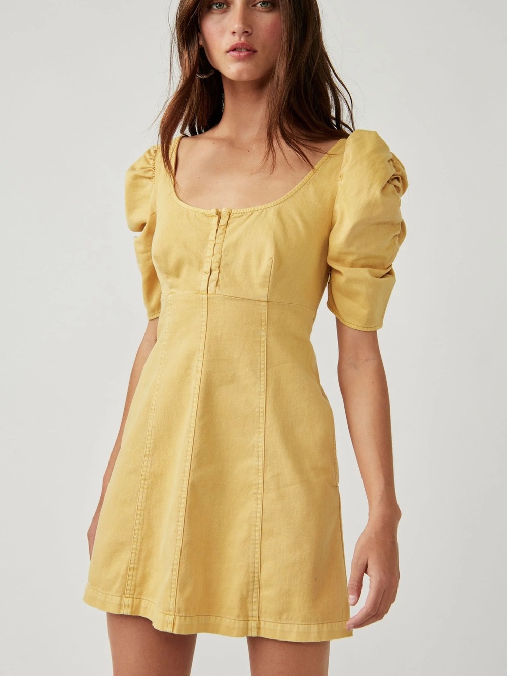 Free people Cheyenne denim mini dress